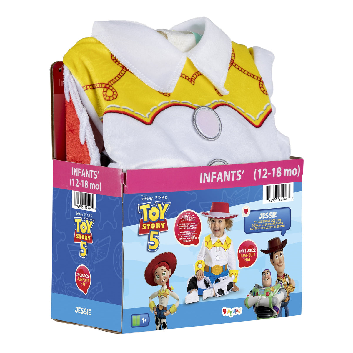 Disney Toy Story Jessie Halloween Costume for Children, Toddlers Size 2T, by Disguise