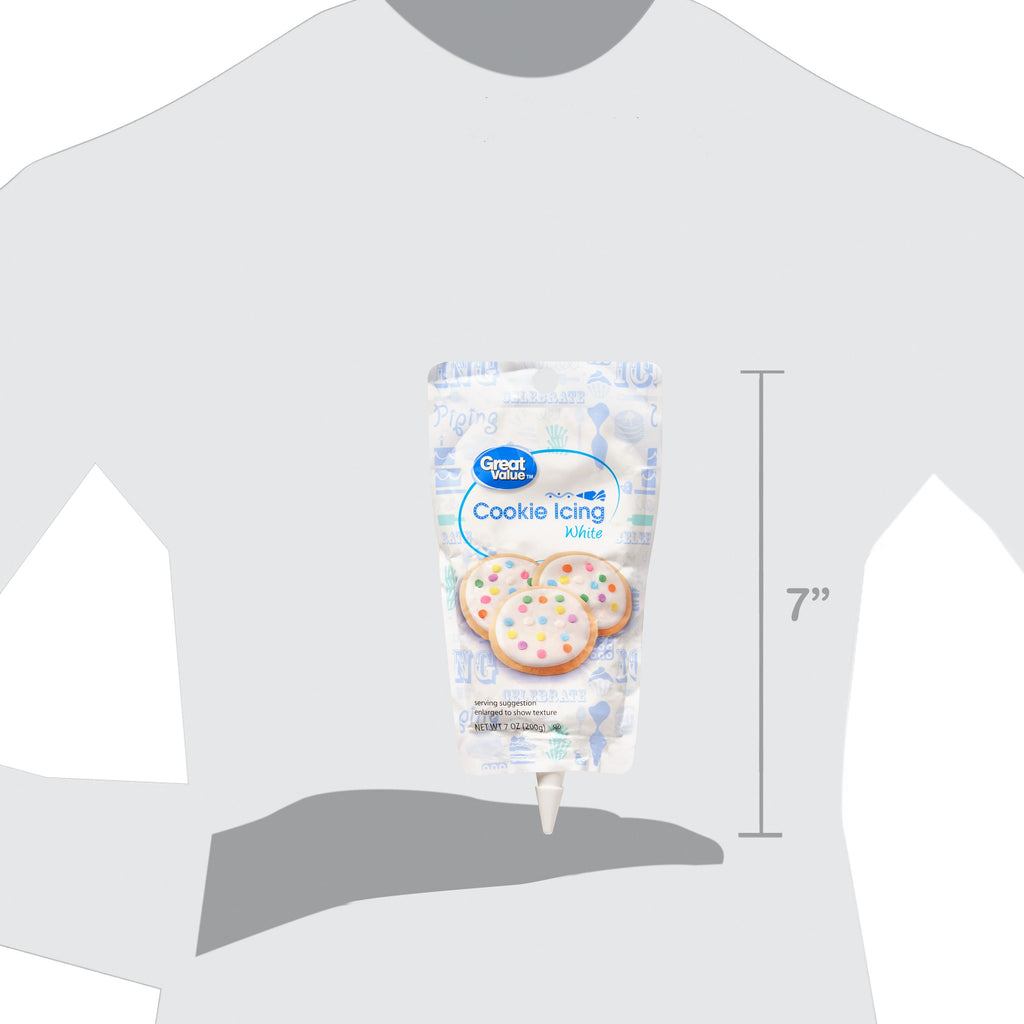 Great Value Vanilla Cookie Icing, White, 7 oz