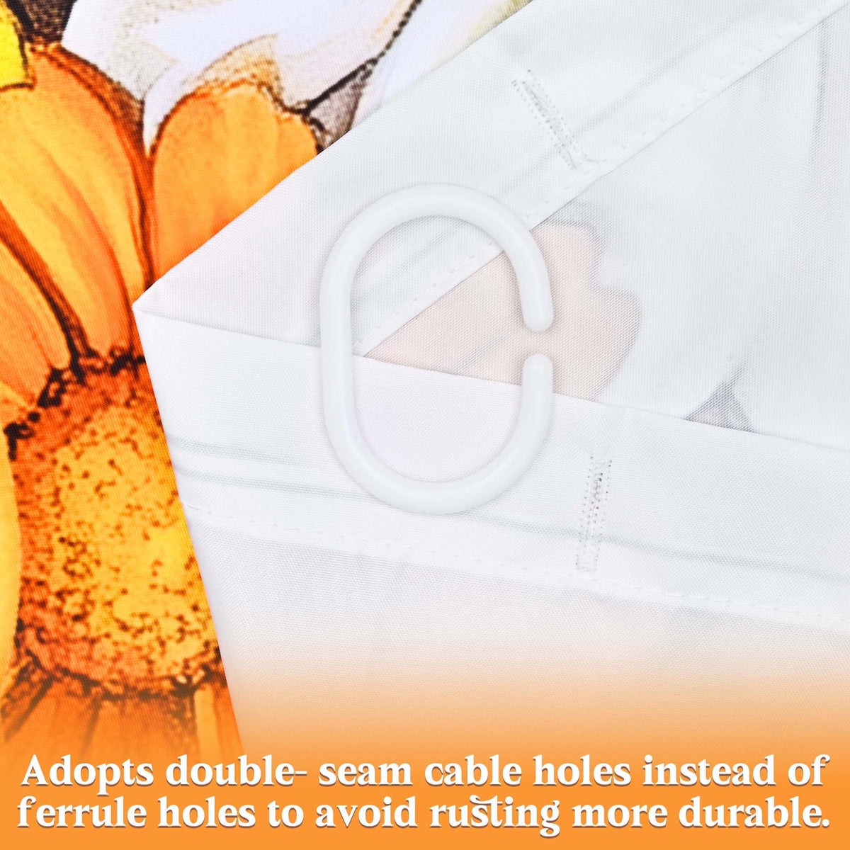 Ikfashoni Fall Shower Curtain with Hooks, Fall Decor for Home, Buffalo Plaid Pumpkin Waterproof Bathroom Curtains, 72"X72"