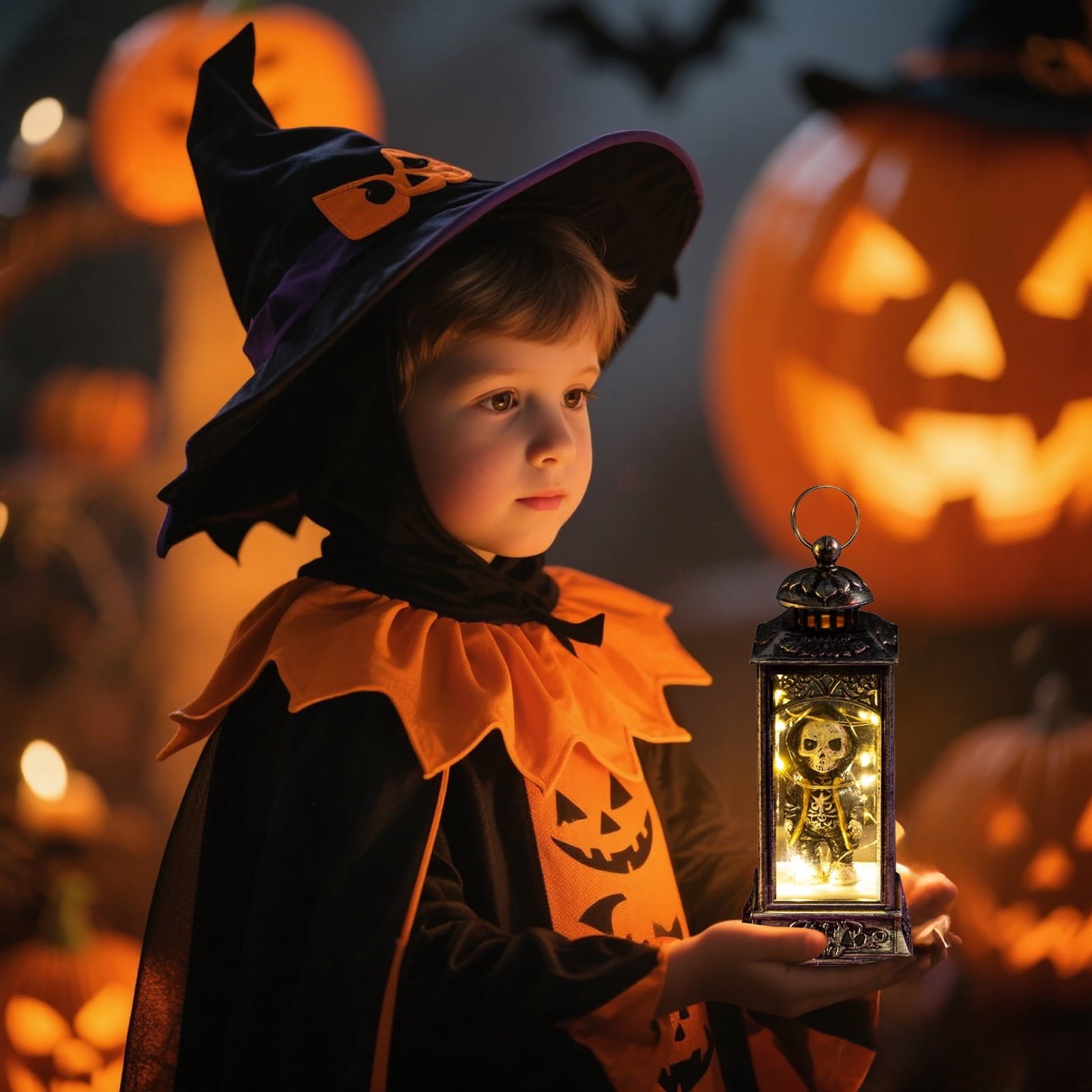 Halloween LED Skeleton Battery Operated Flameless Candle Light For Party Bar & Room Decorations