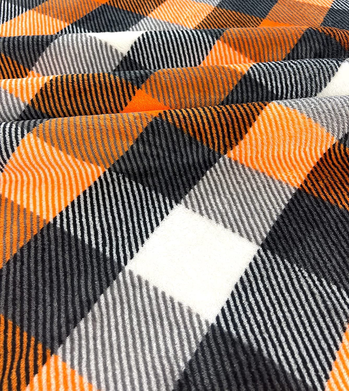 Serafina Home Halloween Throw Blanket: Fuzzy Boo! Jack O'Lantern Spider Webs Skull and Black Cats Print on Velvet Fleece for Sofa Bed Couch Chair Dorm