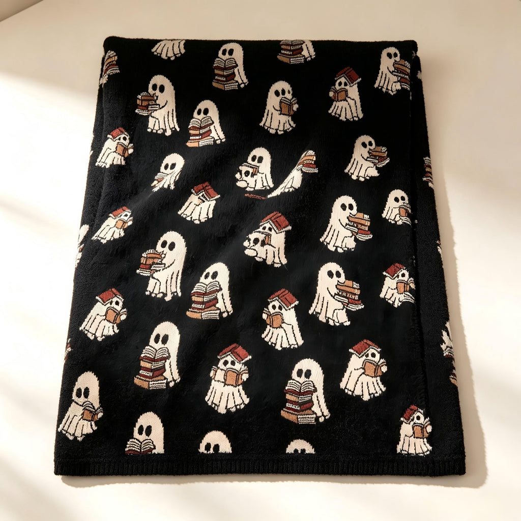 Vggrvlo Up to 25% Off Halloween Halloween Themed Throw Blanket Autumn Leaves Fall Throw Blanket for Couch Cute Halloween Blanket for G-irls B-oys K-ids Women Men