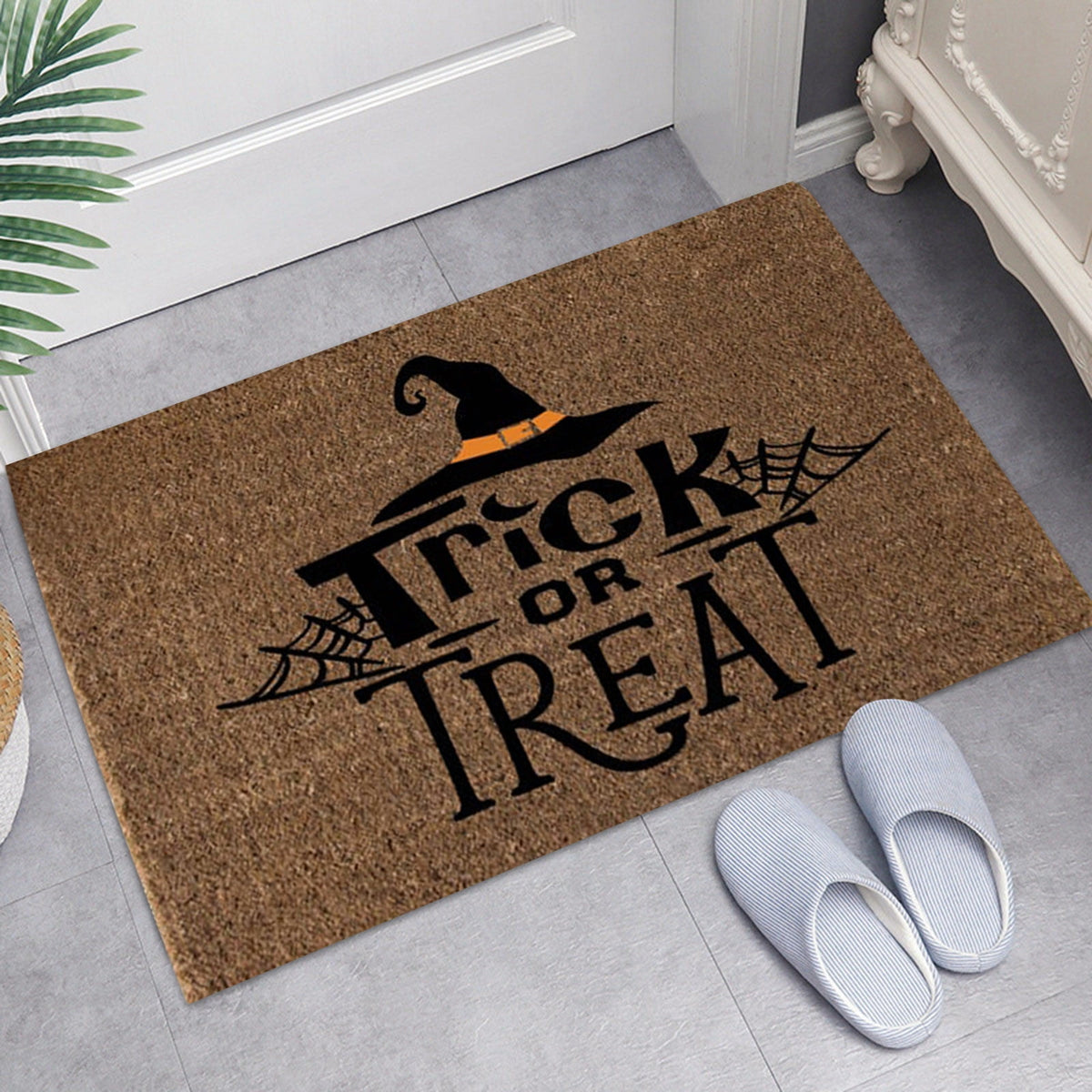 ZToonmas 15" x 23" Vintage Halloween Rugs, Halloween Horror Print Outdoor Rugs Floor Mat Hallway Kitchen Foot Mat Soft Non-Slip