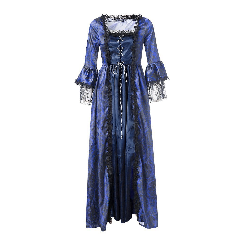 UPPADA Plus Size Victorian Dress for Women Lace Up Flare Sleeve Ball Gown with Corset Evening Party Maxi Gowns Vintage Cocktail Dress Wedding Dresses Early