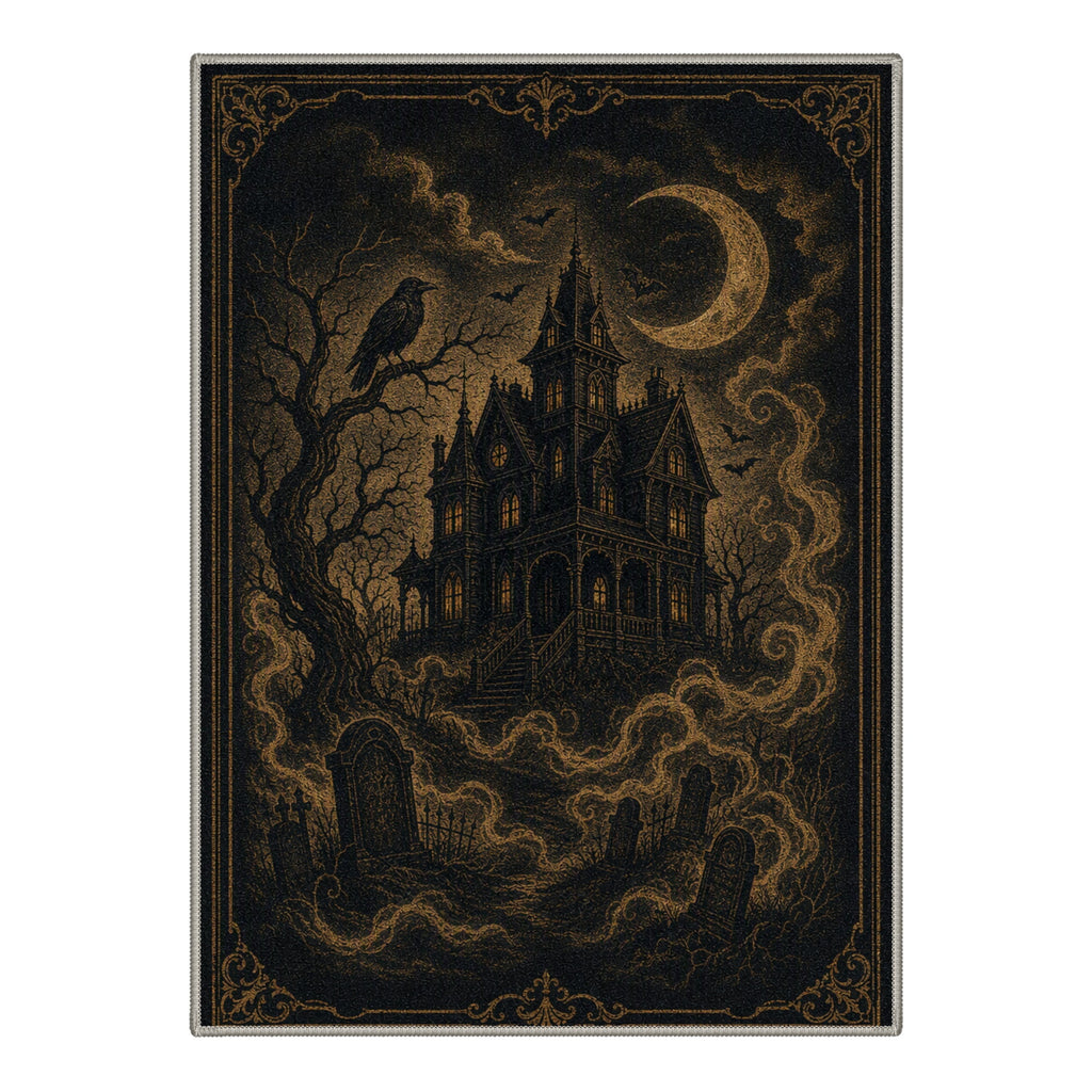GENIMO 2'x7' Halloween Runner Rug, Washable Non Slip Soft Vintage Witch Indoor Outdoor Hallway Runner for Porch Patio Kitchen Entryway, Retro Sepia
