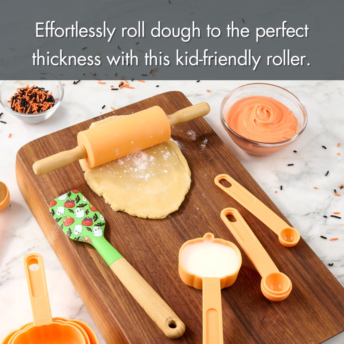 Way To Celebrate 10-Piece Baking Set, Orange, Green
