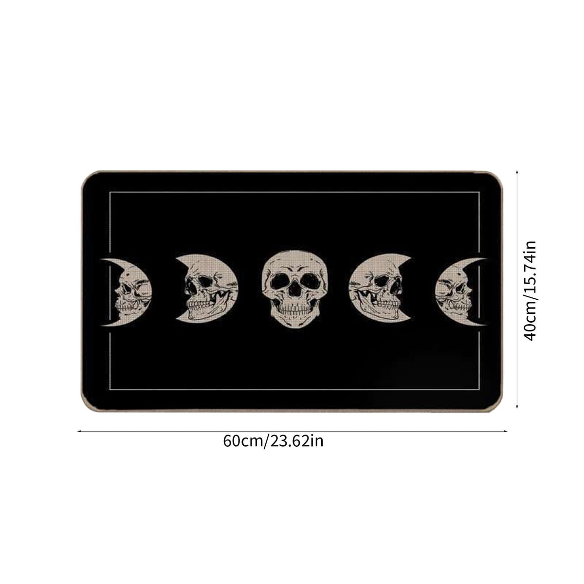 TOPRenddon Halloween Door Mat, Outdoor Front Door Decorative Doormat 16" x 24", Spider Web Bones Welcome Doormats, Non-Slip Rubber Mats Washable Carpet for Porch, Entryway, Indoor, Bathroom, Kitchen
