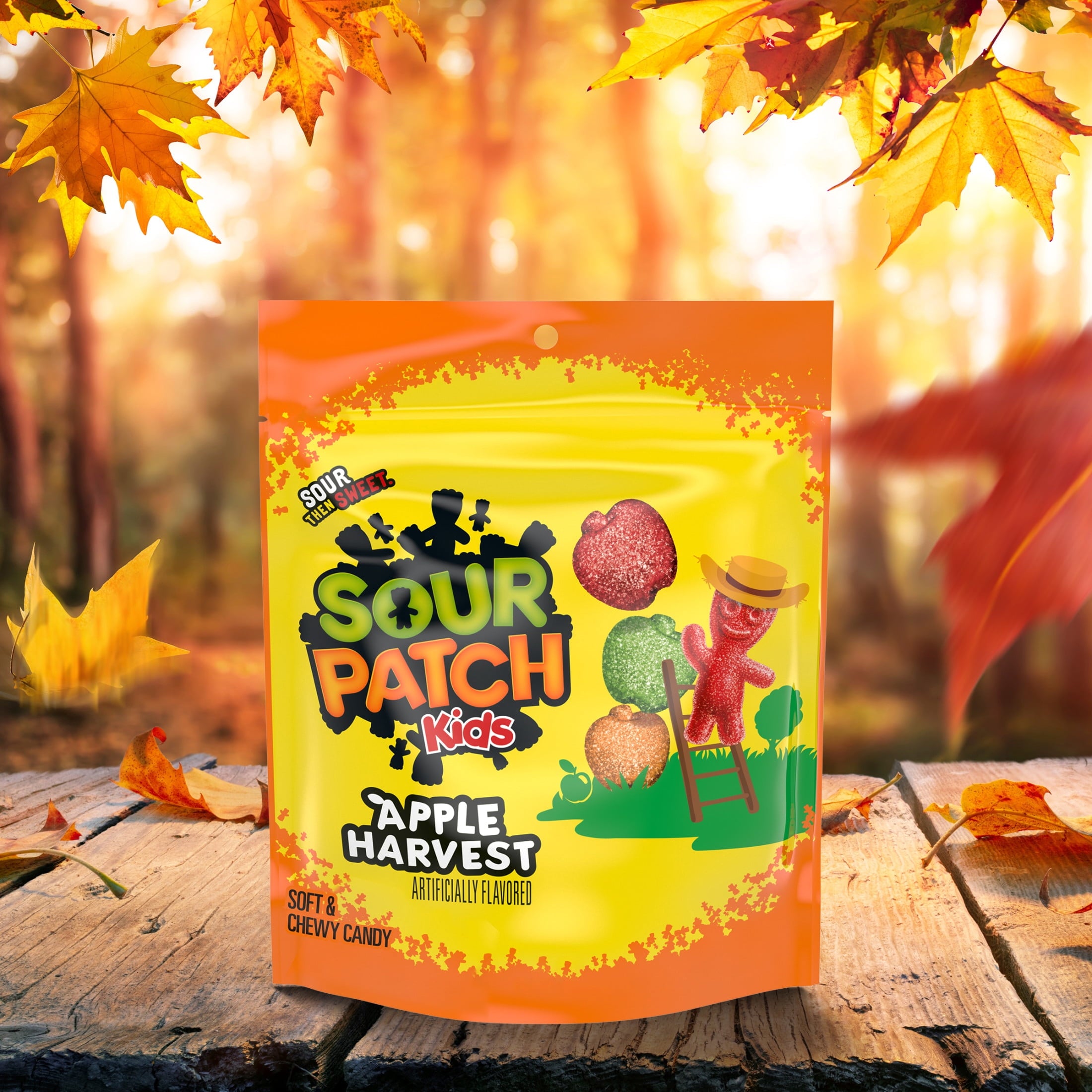 SOUR PATCH KIDS Apple Harvest Soft & Chewy Candy, 10 oz