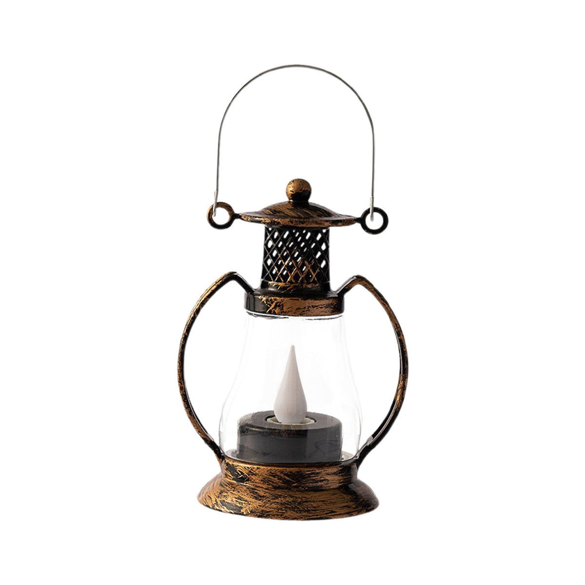 BGZLEU Vintage LED Candle Lanterns Decorations, Black Lanterns Decorative for Table Centerpieces, Camping Decorative Lanterns, Western Party Rustic Wedding Decor, Halloween Christmas Decorations