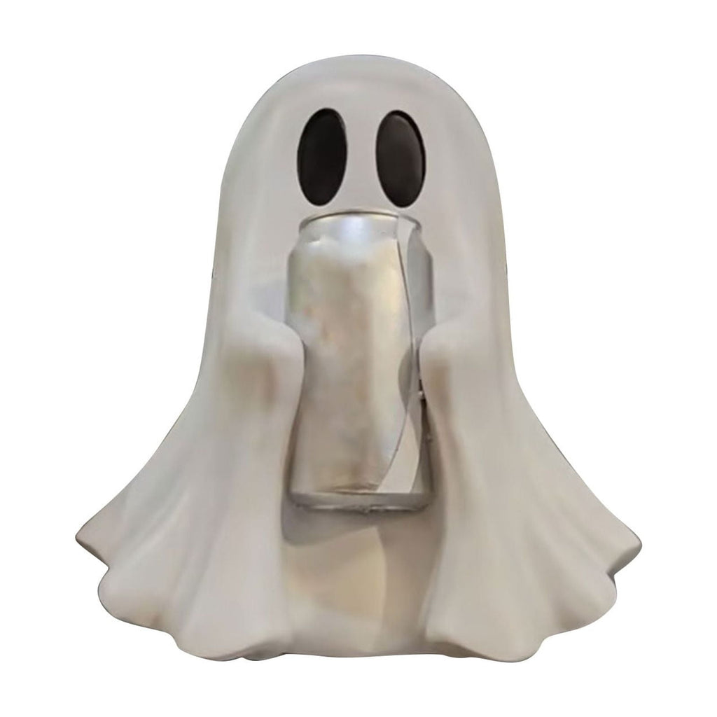 5.9" Halloween Cute Ghost Ghost Holding Coke, Ghost Coke Can Figurine Decor, Spooky Beverage Holder Figurine, Halloween Decorations For Tabletop, Party Decor (A)