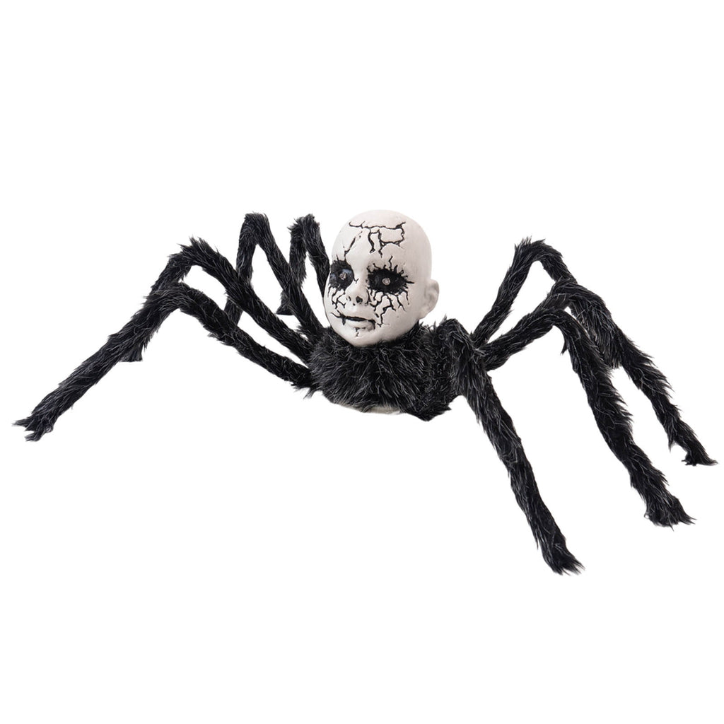 Konghyp Halloween Animated Doll Decoration with Motion Sensor, Voice-Activated Walking Toy with Light and Sound, Haunted House Prop for Party Indoor Outdoor Decor