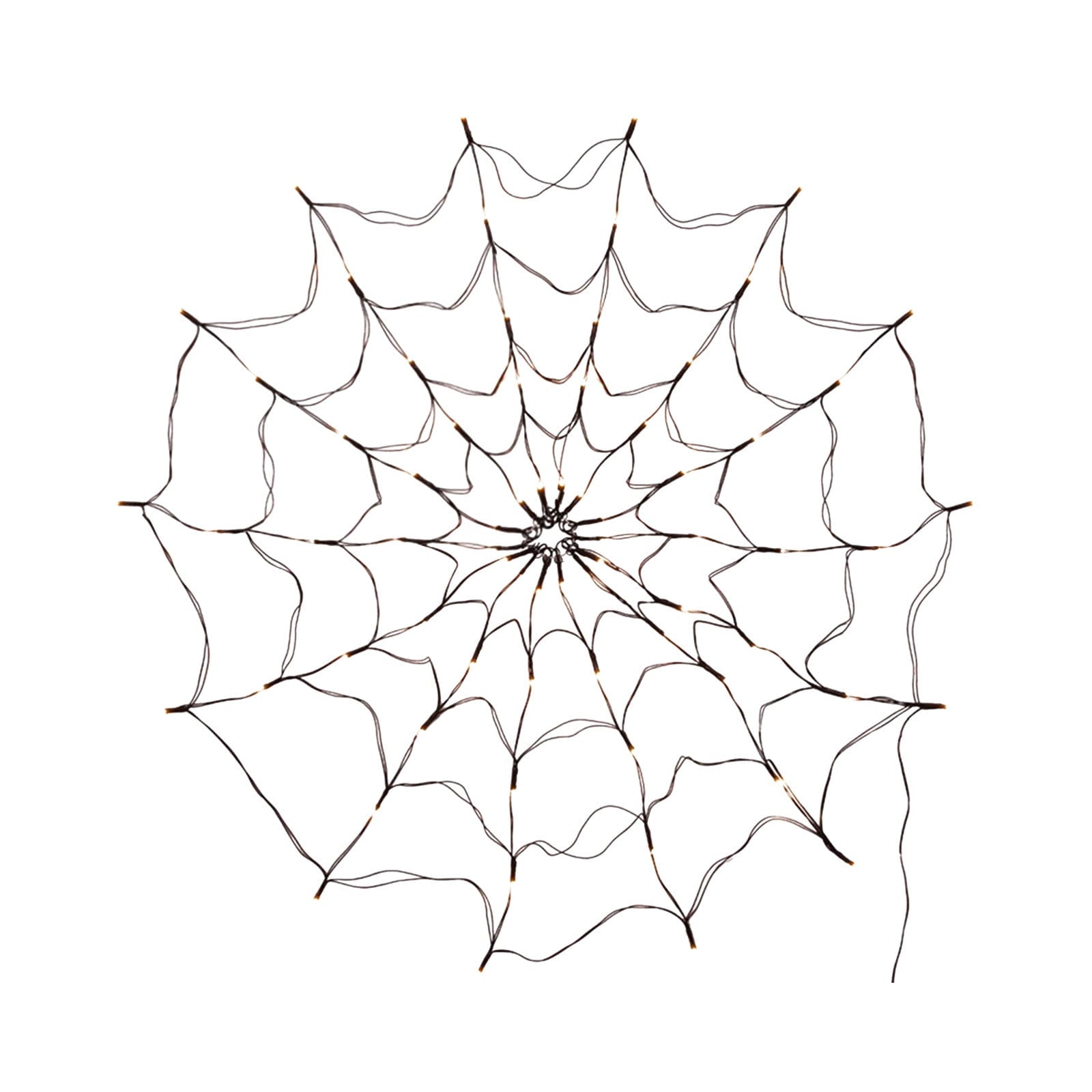 Halloween Arachnid Web Lights, 39 In Diameter 60 LED With Black Spider, Water Proof Colorful Web Lights With Remote Control for Halloween Indoor Outdoor Garden Patio Home Decoration