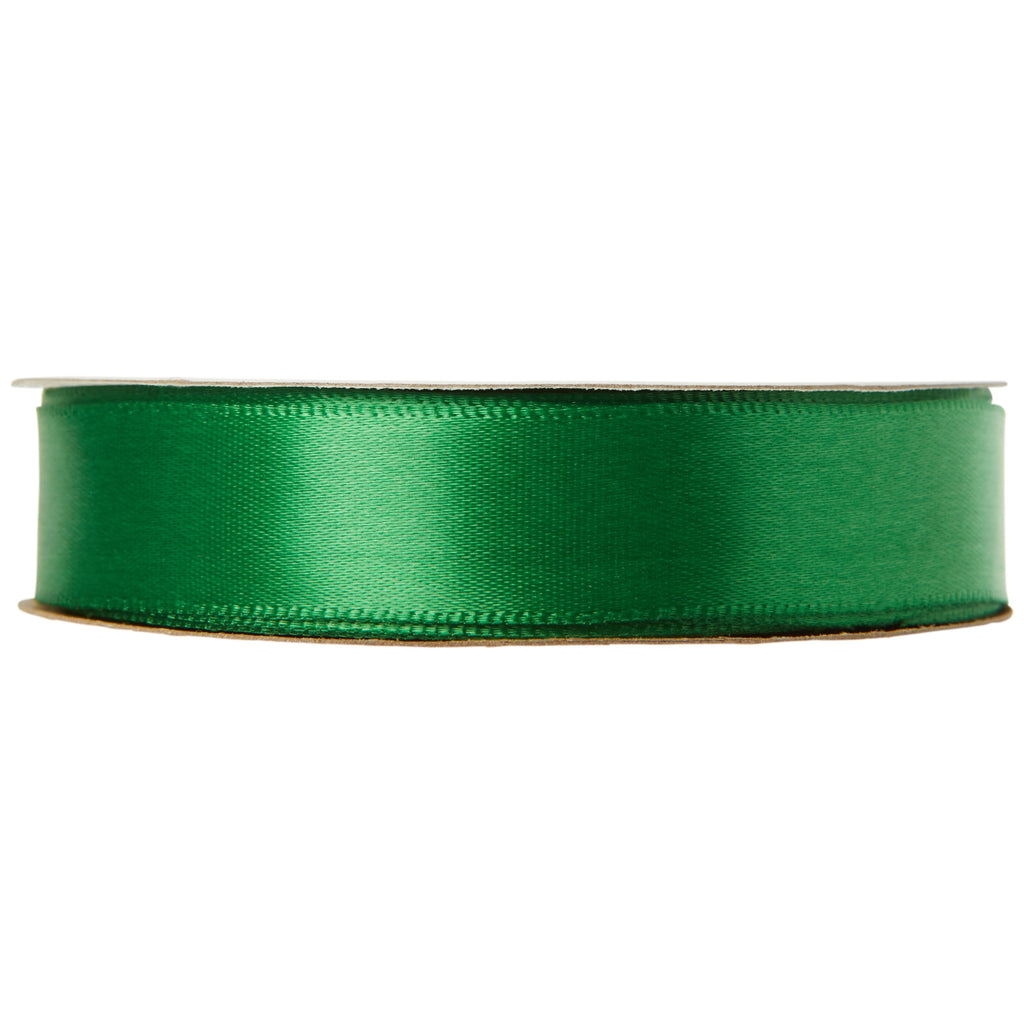 (3 pack) Offray Ribbon, Forest Green 5/8 inch Single Face Satin Polyester Ribbon, 18 feet