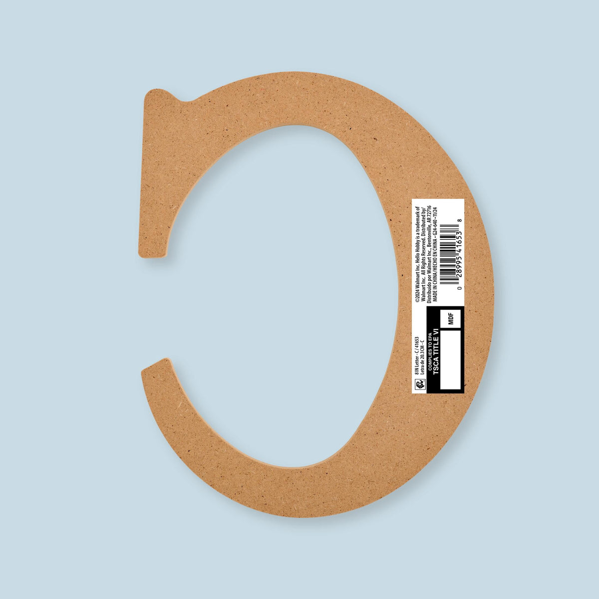 Hello Hobby Surfaces Unfinished Wood MDF Letter A, 8 in