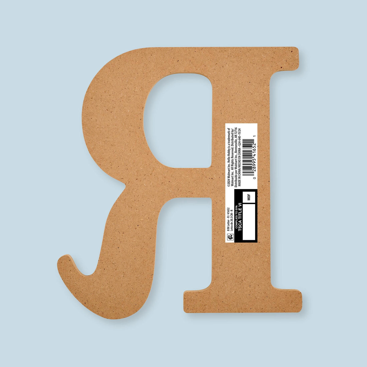 Hello Hobby Surfaces Unfinished Wood MDF Letter A, 8 in