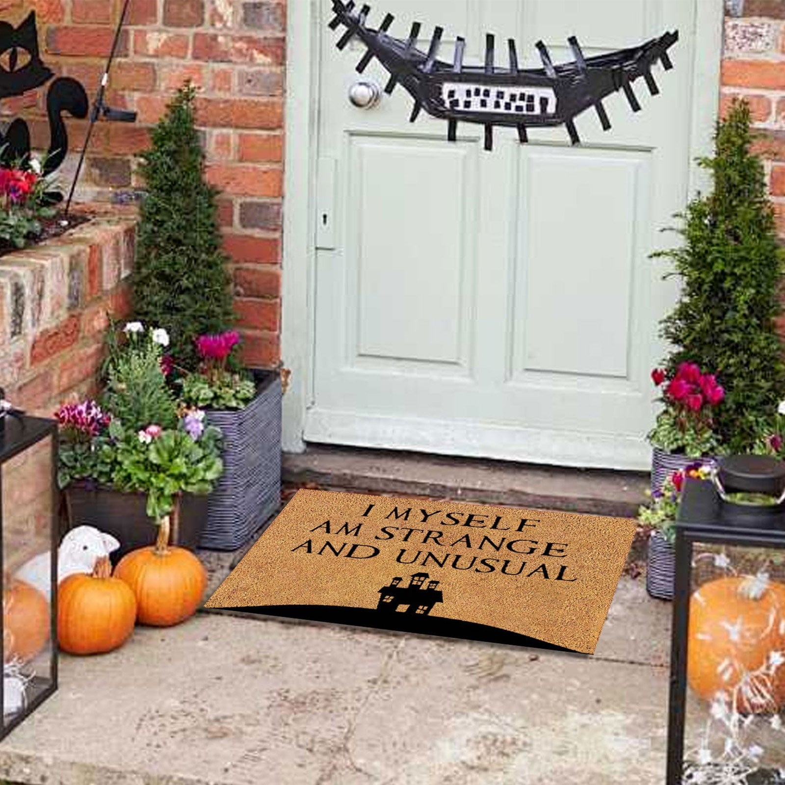 Yeetfub Warehouse Clearance 16x24IN Halloween Door Mat Pumpkin Funny Doormat All-Season Outdoor Indoor Doormat for Home Entrance Floor Outdoor Indoor Doormat for Outside Back Patio Floor Entry