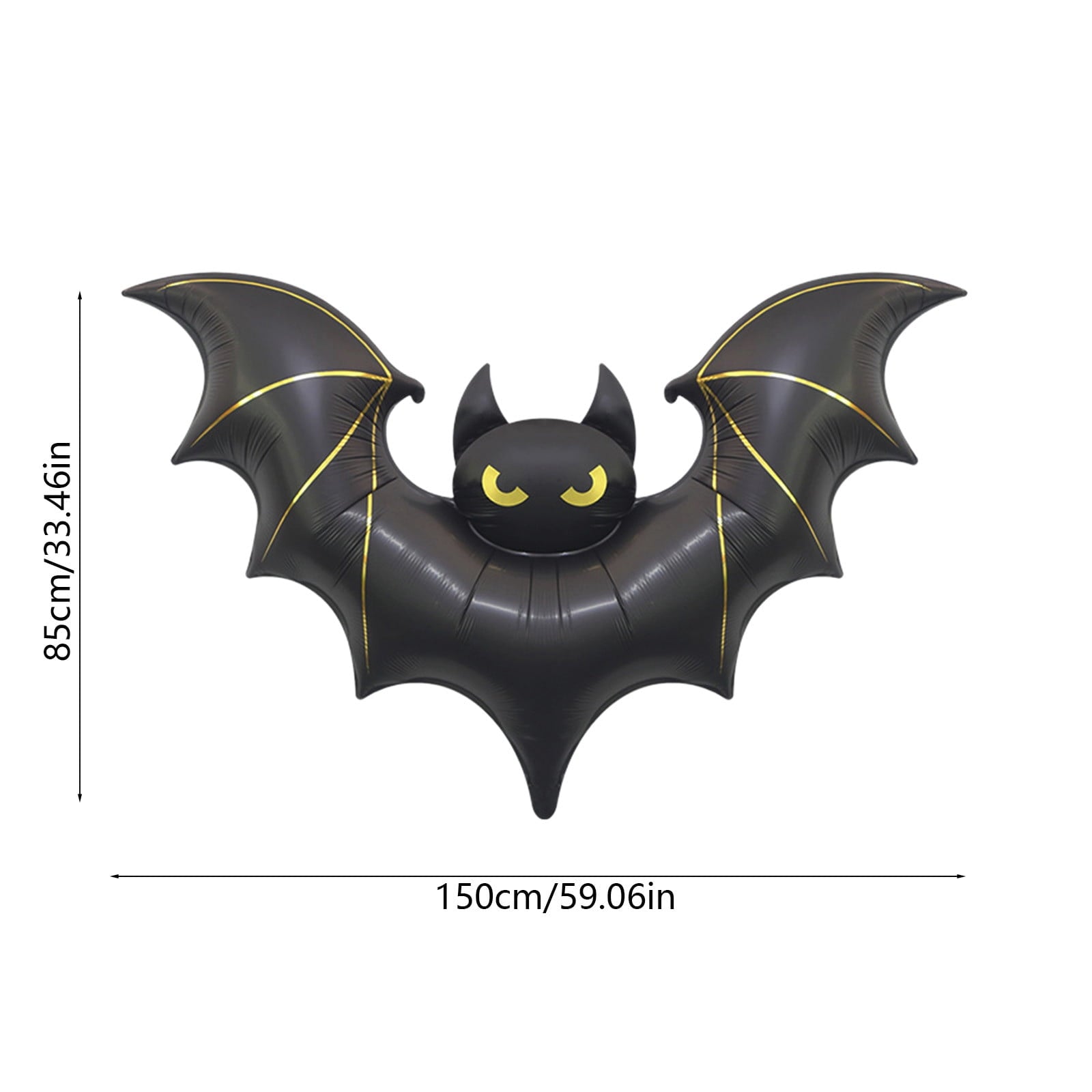 YSGFHGJW Large Halloween Bat Mylar Balloons - Spooky 59 Big Halloween Decor for Indoor, Outdoor, Party, Garden, Lawn Decorations