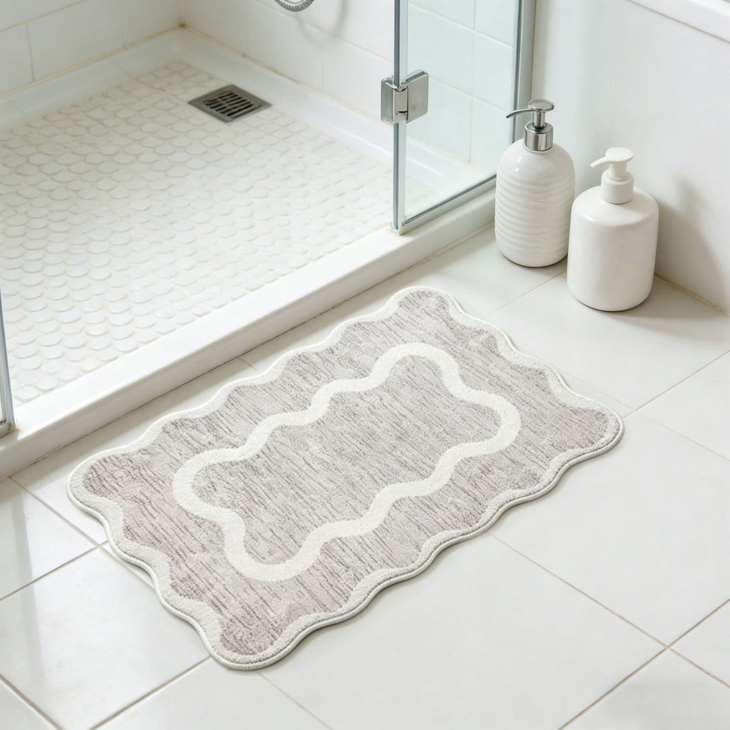 Clearance! 4th of July USA Bow Flag Bath Rugs, 24"x16" Red White Blue Decorative Bathroom Mat, Independence Day Embroidered Patriotic Lumbar Decor, Gift for Mom Dad Friend Family