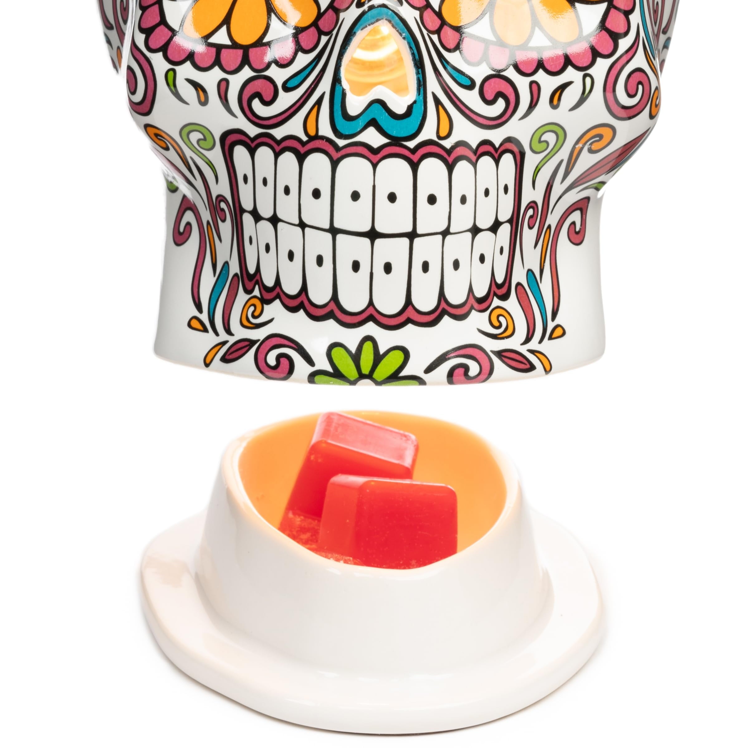 Scentsationals Wax Melt Warmer, Wax Warmer for Scented Wax Melts - Day of The Dead Collection Vistoso - Candle Wax Melter for Fragrance Cubes and Tarts