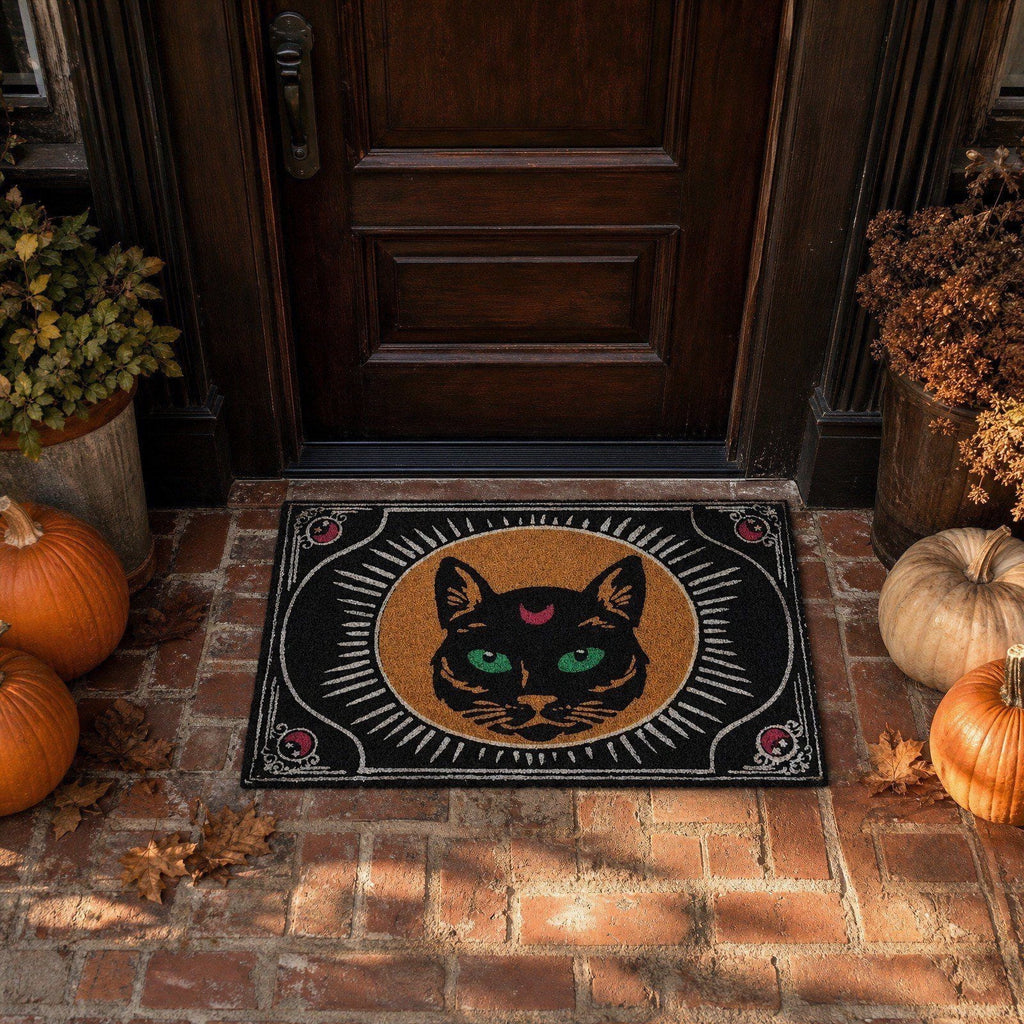 Tepsmf Halloween Ghost Doormat 19.7x31.4IN Black And Orange Checkered Soft Halloween Bathroom Rug Non Slip Cute Spooky Ghost Bathroom Decoration For Front Doors Porches And Holiday Decorations