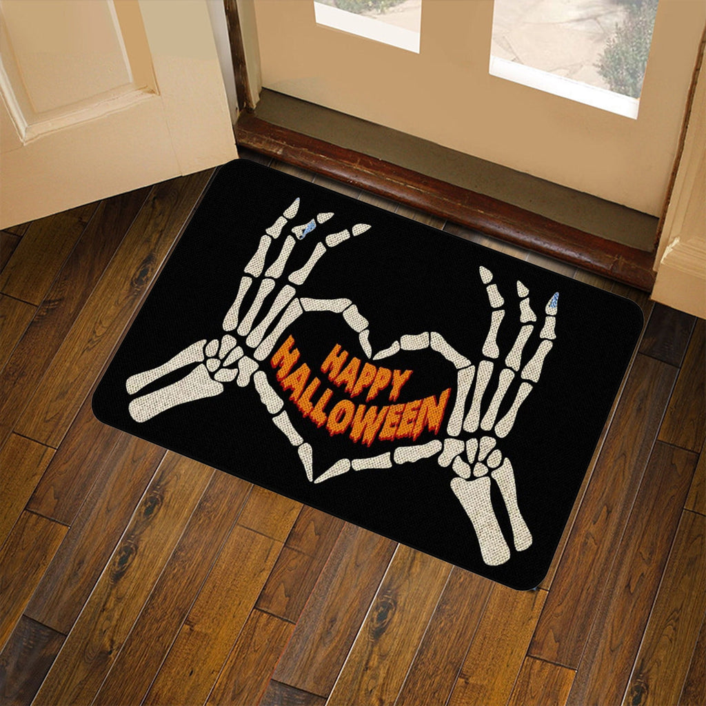 YIMWNYI Halloween-Themed Door Mat, Spooky Entryway Rug, Non-Slip Wiper, Decorative Pumpkin Mat, Perfect for Trick-or-Treaters, Versatile Indoor Outdoor Decor