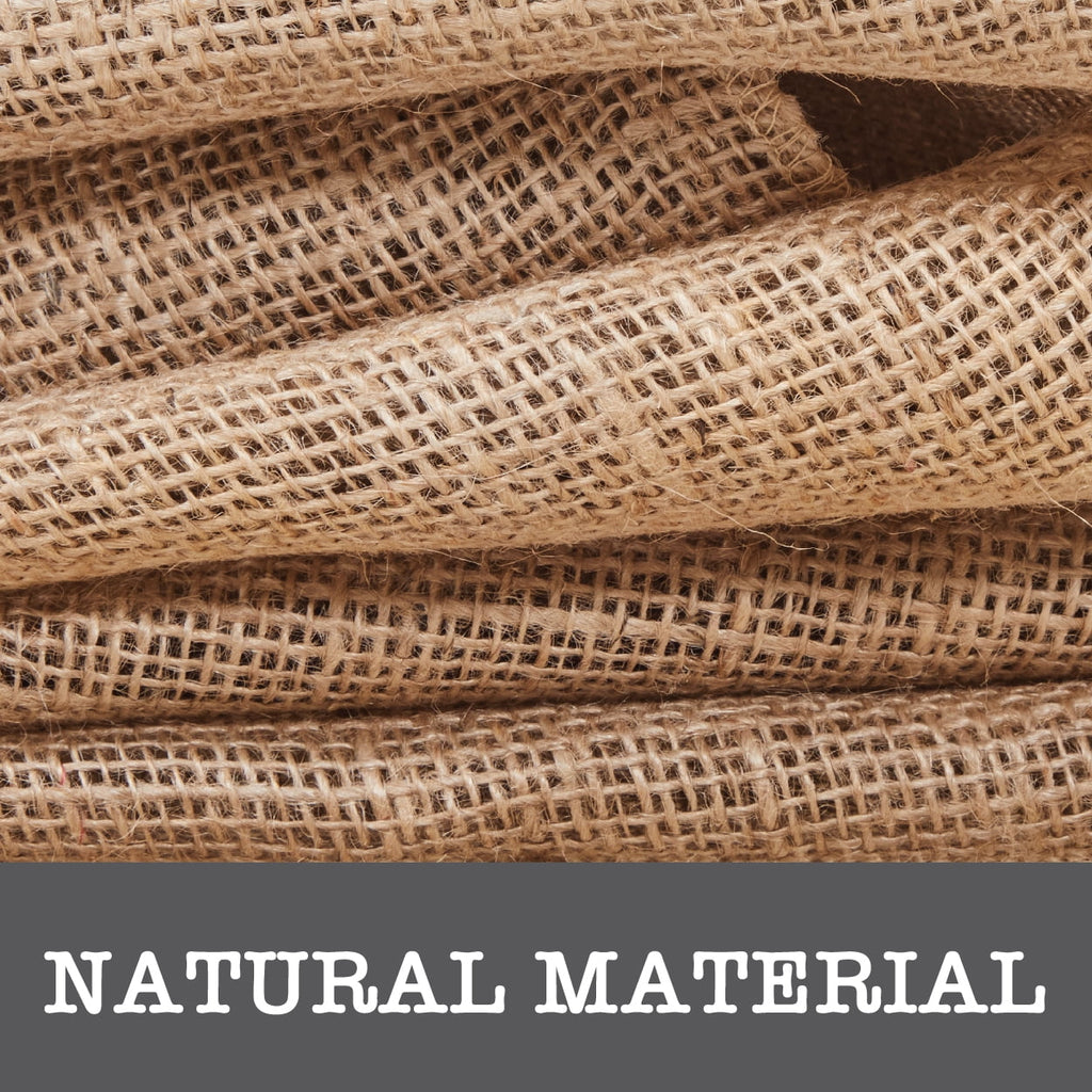 Love, Laugh, Craft Jute Naturalistic Needlework Fabric Precut Roll, 8" x 5-Yards, Natural