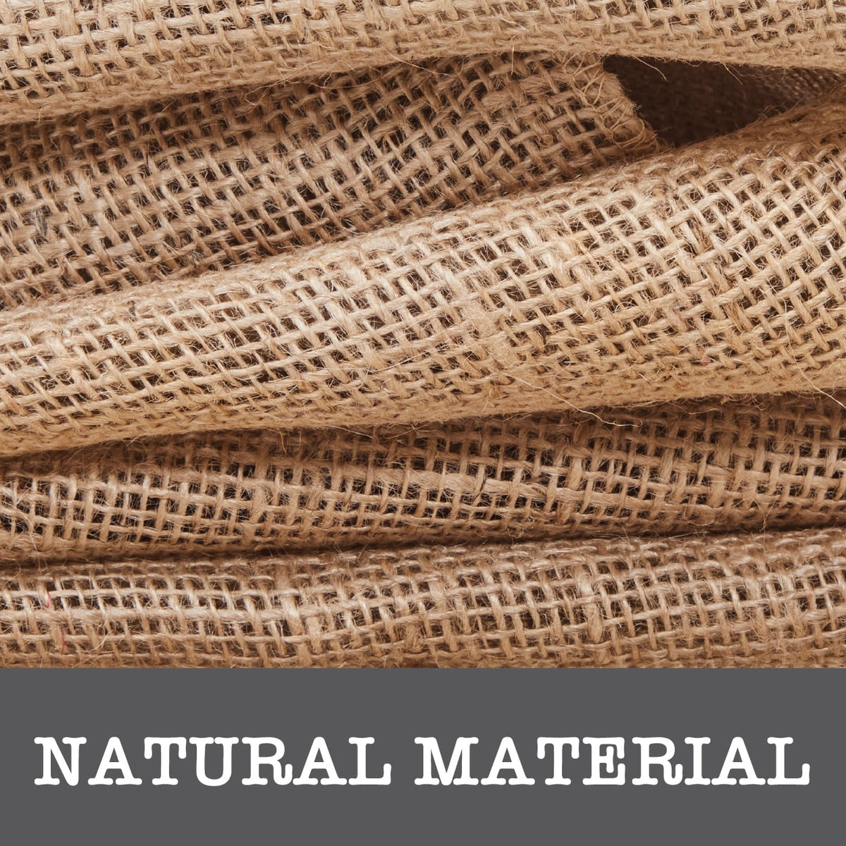 Love, Laugh, Craft Jute Naturalistic Needlework Fabric Precut Roll, 8" x 5-Yards, Natural