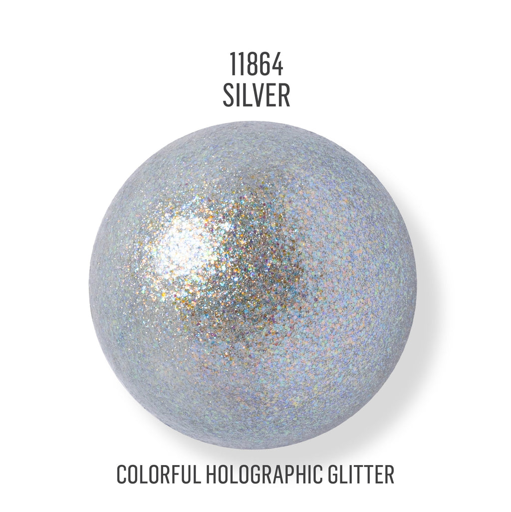 FolkArt Glitterific Fine Acrylic Craft Paint, Silver, 2 fl oz