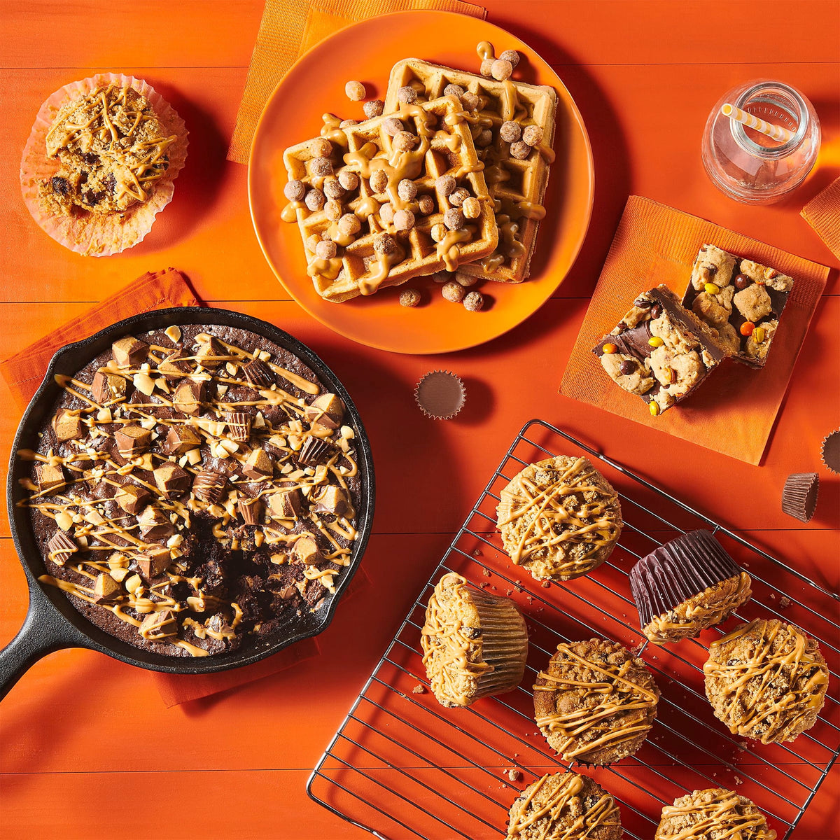 Betty Crocker Peanut Butter Cookie Mix, REESE's PIECES Minis & Chocolate Chips, 11.9 oz