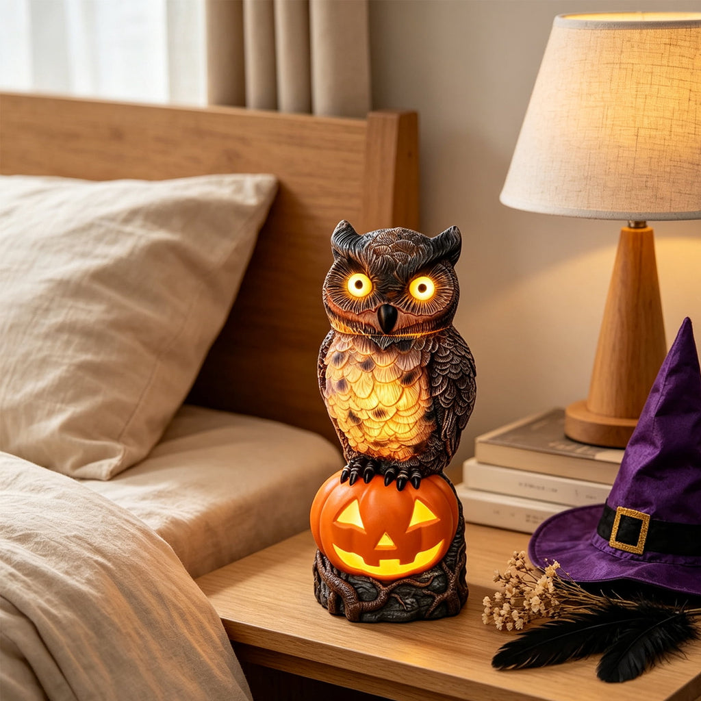 Clearance Halloween Schnauzer Bat Figurine with Ghost Bucket, 8 inch Resin Cute Dog Gifts Tabletop Decor