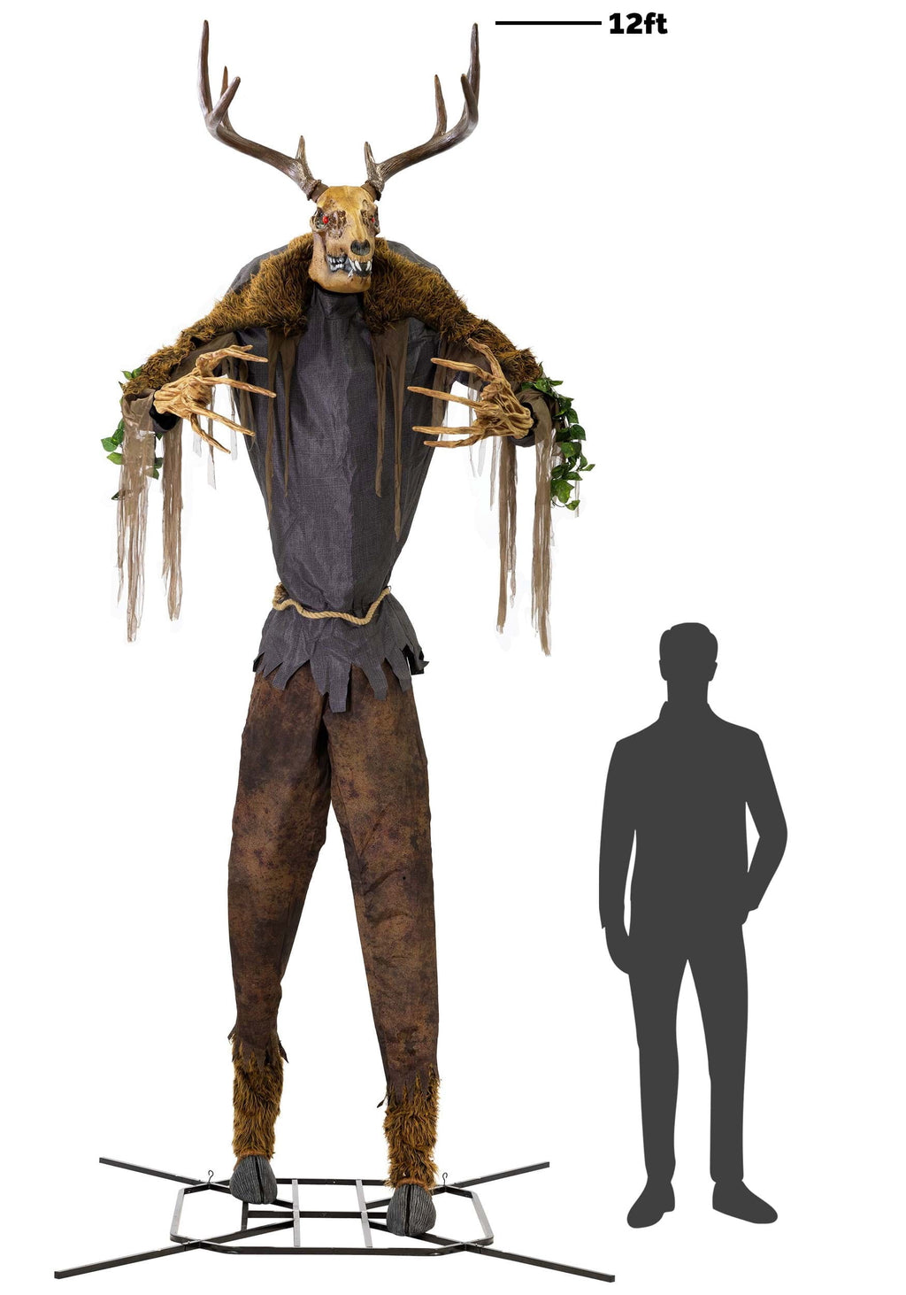 Towering Wendigo Animated Halloween Decoration