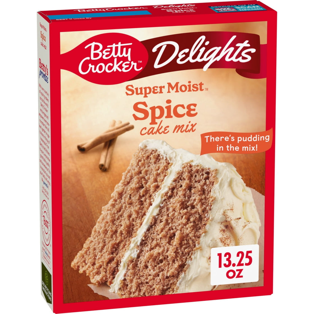 Betty Crocker Delights Super Moist, Spice, Cake Mix, 13.25 oz