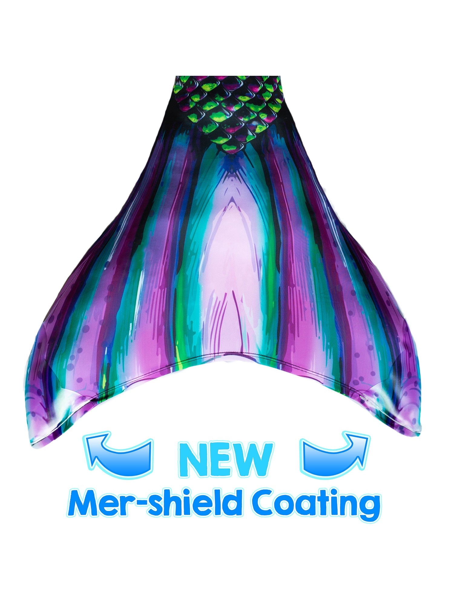 Sun Tail Mermaid Blue Lagoon Tail Skin, Size Child Extra Large (Monofin Not included) for Girls