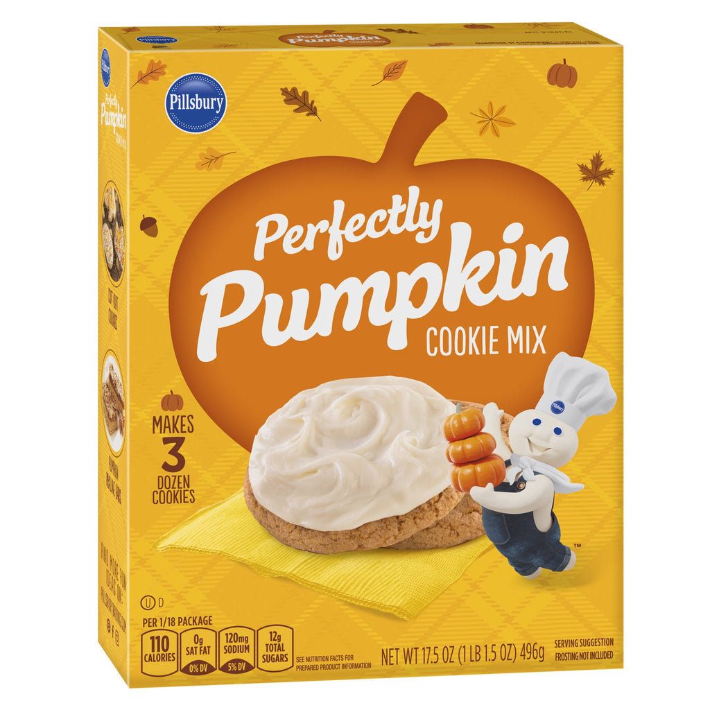 Pillsbury Perfectly Pumpkin Cookie Mix, 17.5 oz Box