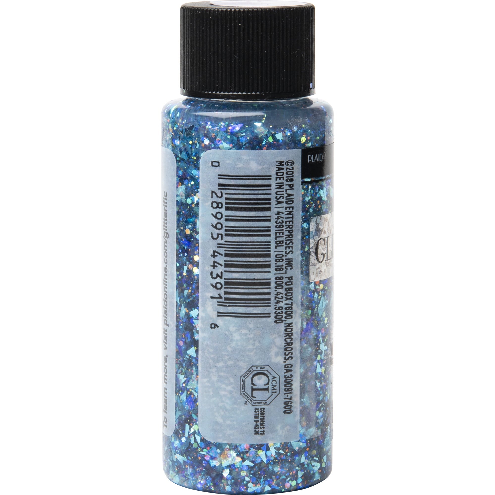FolkArt Glitterific Acrylic Craft Paint, Glitter Finish, Hologram, 2 fl oz