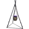 Haunted Hill Farm 4.7 ft Touch-Activated Animated Witch Cauldron Halloween Accessory, HHCAULDRON-1FLSA